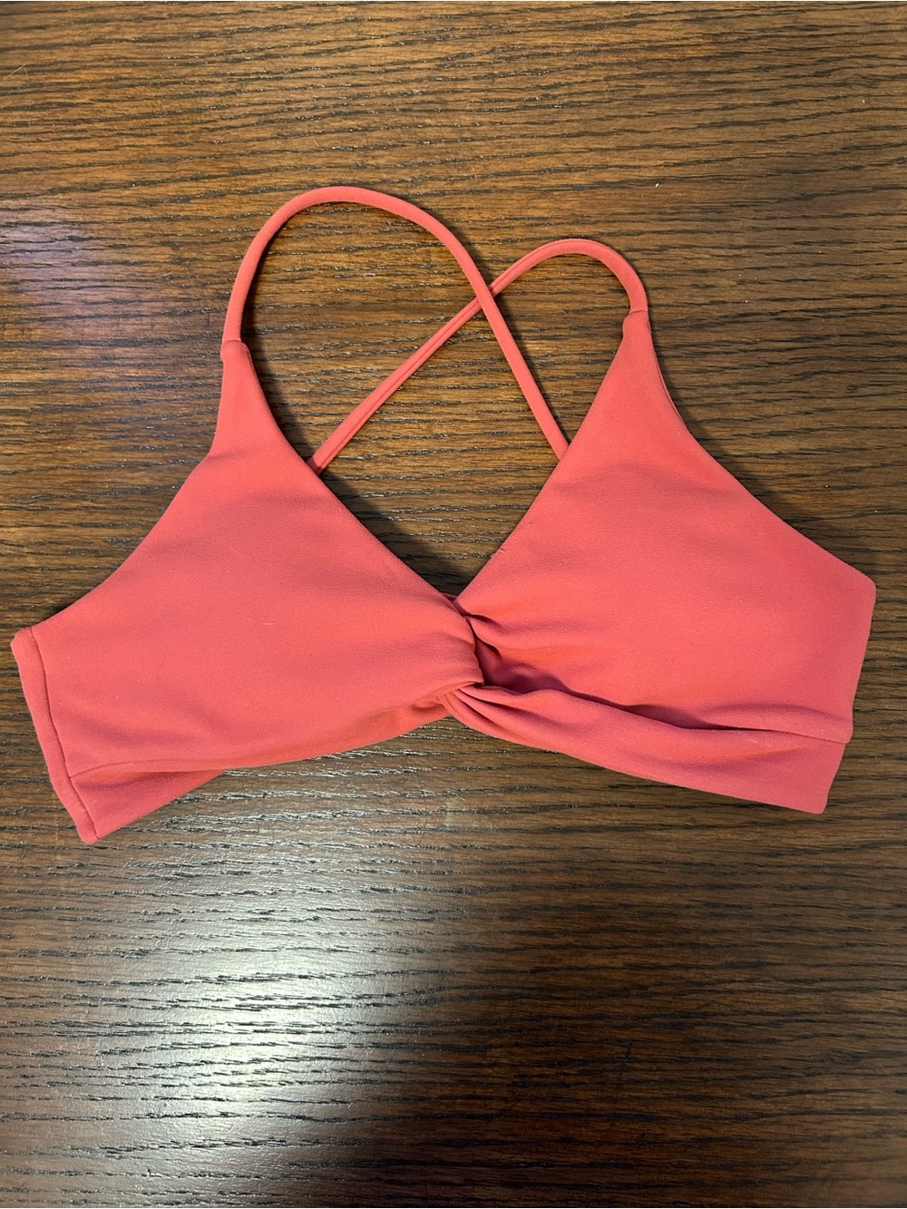 P'tula Raspberry Pink Twist Front Sports Bra